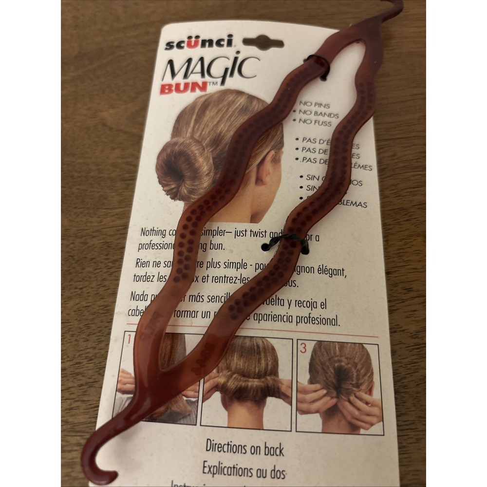 NWT Vintage SCUNCI Magic Bun Hair Clip